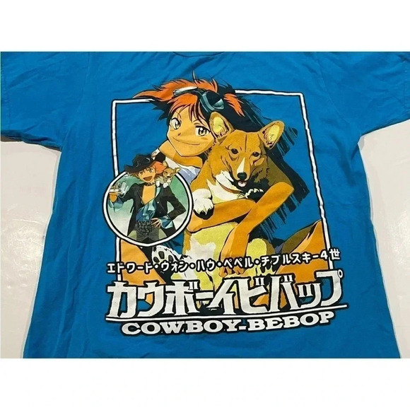 *Final Price* Anime Cowboy Bebop Funimation Small Logo Cartoon Tee Rare NWOT - Picture 2 of 6